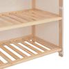 VidaXL Shoe Cabinet with Cover White 79x40x80 Cm Fabric