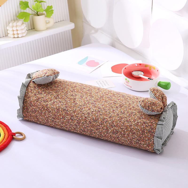 Pure Cotton Cartoon Buckwheat Pillow - Breathable, Sweat-Absorbent, Herbal Core, Removable & Washable Cover, Ideal for Kids & Students.