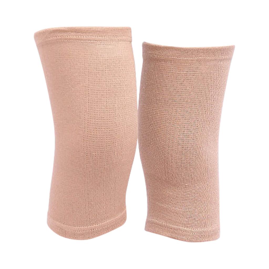 Knee Compression Sleeve Chemical Fiber Elastic Warm Knee Support Accessory for Outdoor Mountaineering Biking Running