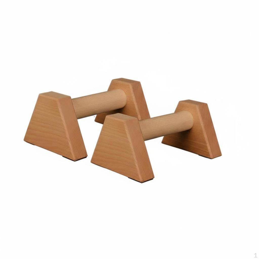 Beech Wood Push Up Bar, Parallettes, Handstand Fitness Equipment, Home Gym