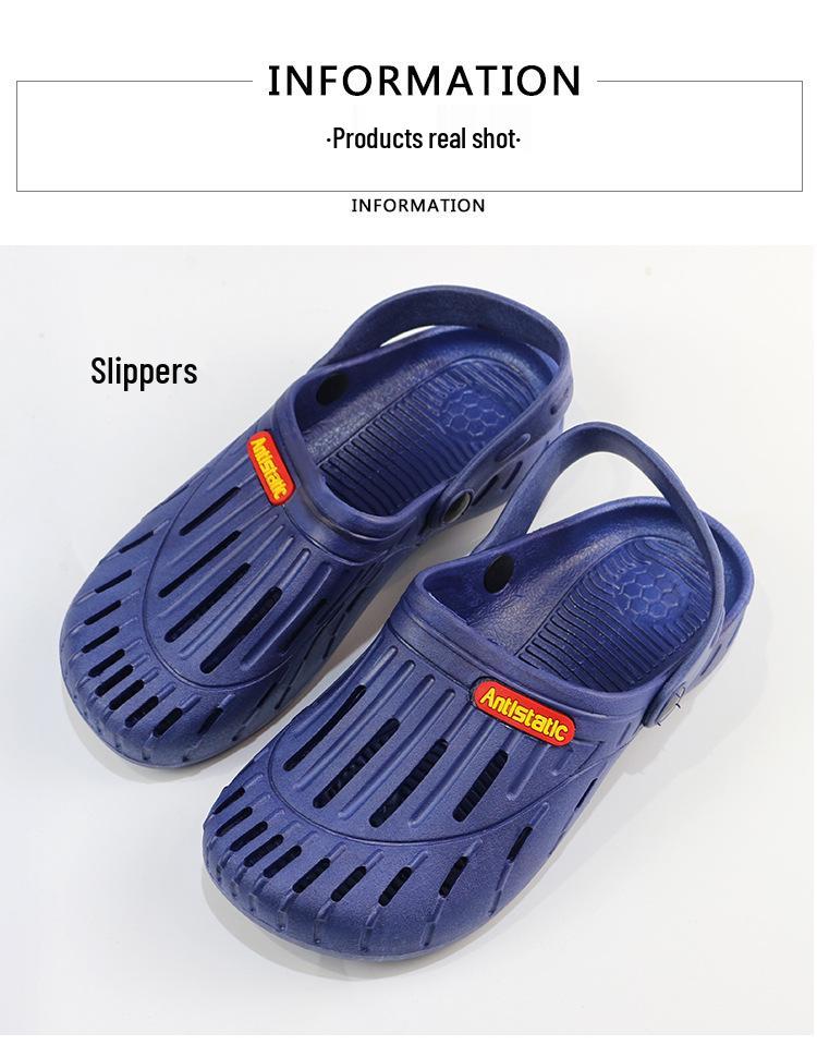 Breathable Anti-static Sandals with Soft, Thick Sole for Dust-Free Work Environments