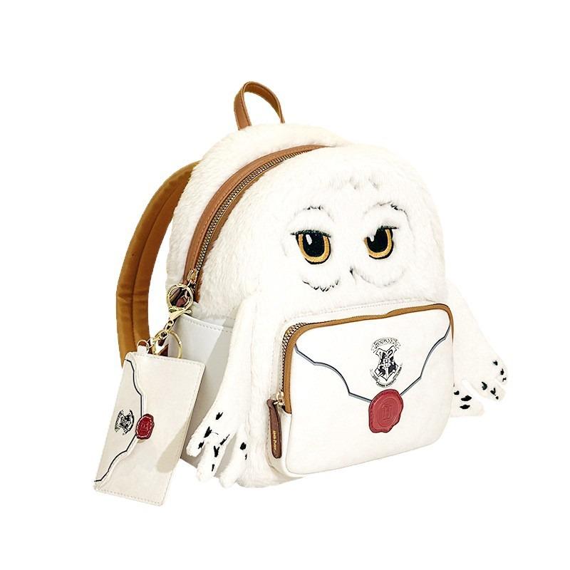 New Cartoon Hedwig Owl Cosplay Backpack Womens Double Strap Shoulder Bag Purse Boys Girls Birthday Gifts