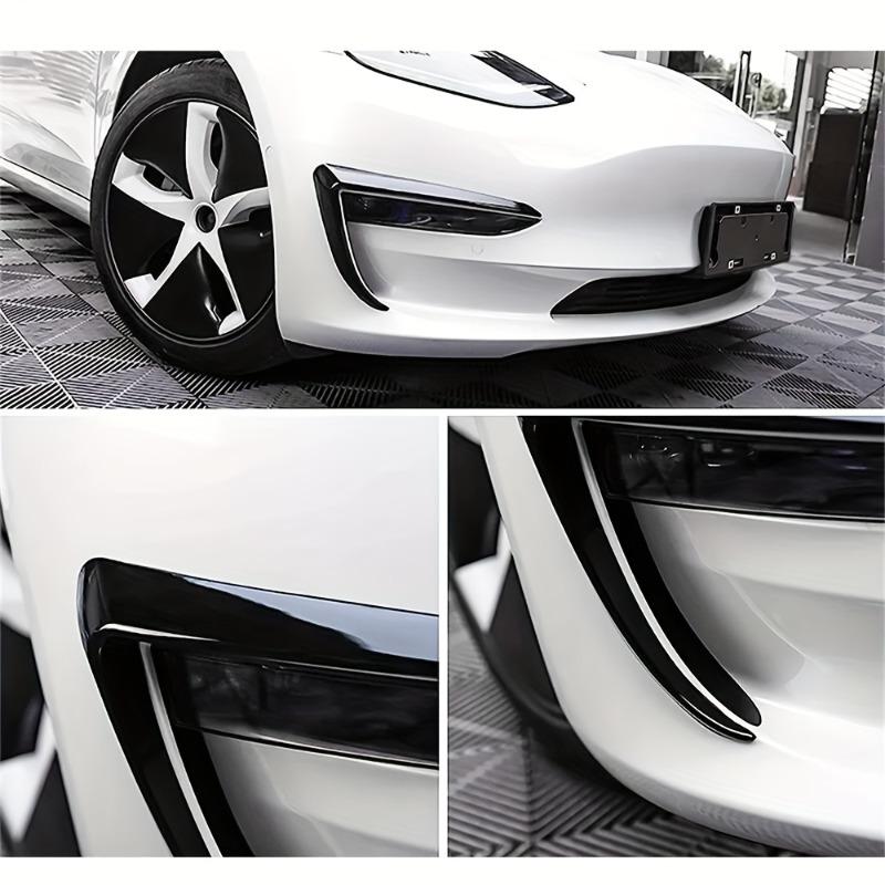 1 Paar Geeignet für Tesla Model 3 2017+ Stoßstange vorne Windabweiser Autoaufkleber Außenmodifikation