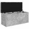 VidaXL Banc de Rangement, Coffre de Rangement avec Coussin, Organisateur de Vêtements Jouets Couloir Salon, Moderne, Gris 835057