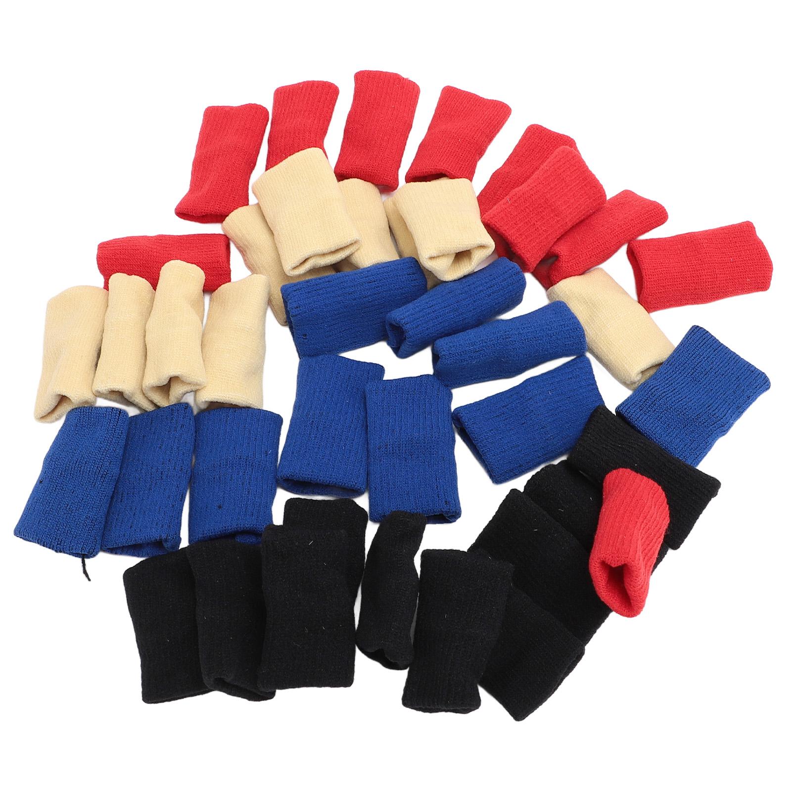 

40 шт. Напальчники эластичные нейлоновые спортивные протекторы для суставов для баскетбола волейбола красный синий черный