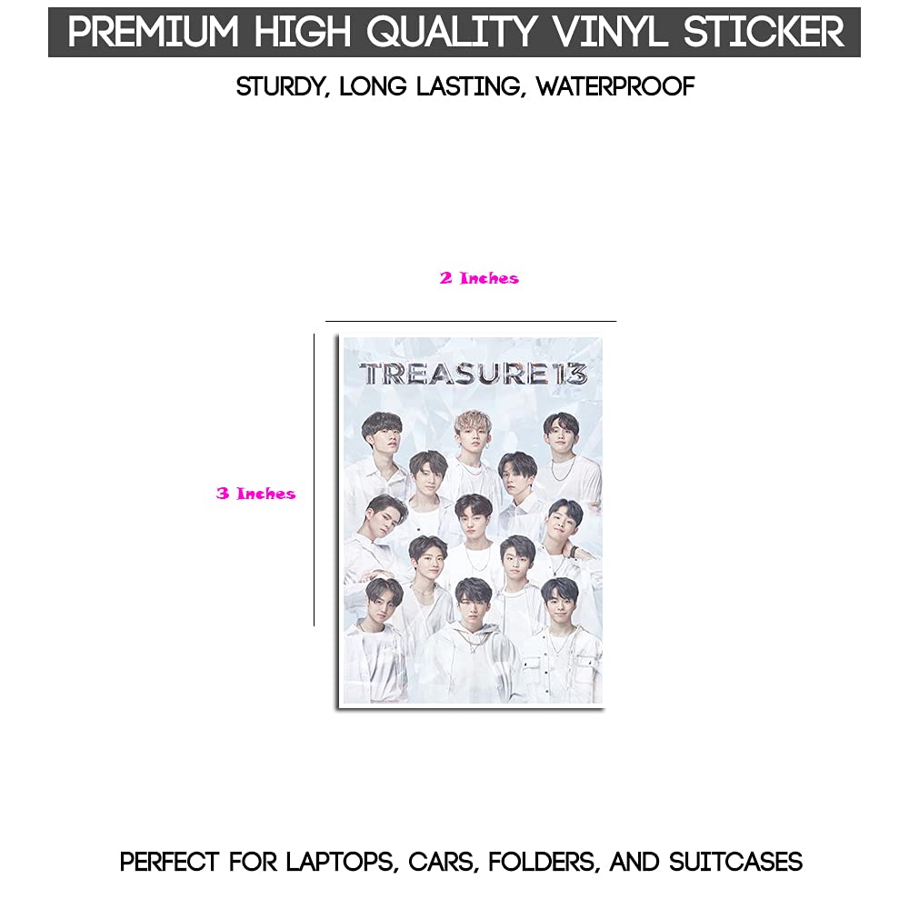 Treasure Stickers - 25 Pieces Vinyl Decal K-Pop Photocards Set
