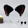 Handmade Fox Ears Hairband Ribbon Bow Animal Cosplay Hair Band Cat Ear Headband  Hair Accessories
