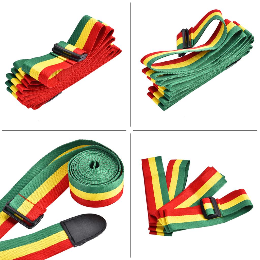 Tříbarevný přenosný africký pásek na ruční buben Ramenní popruh na Djembe pro jevištní vystoupení