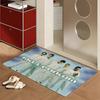 B-backstreet Boys Singer Floor Mat Soft Flannel Rug Non-Slip Absorbent Mat For Bathroom Bedroom Home Decor