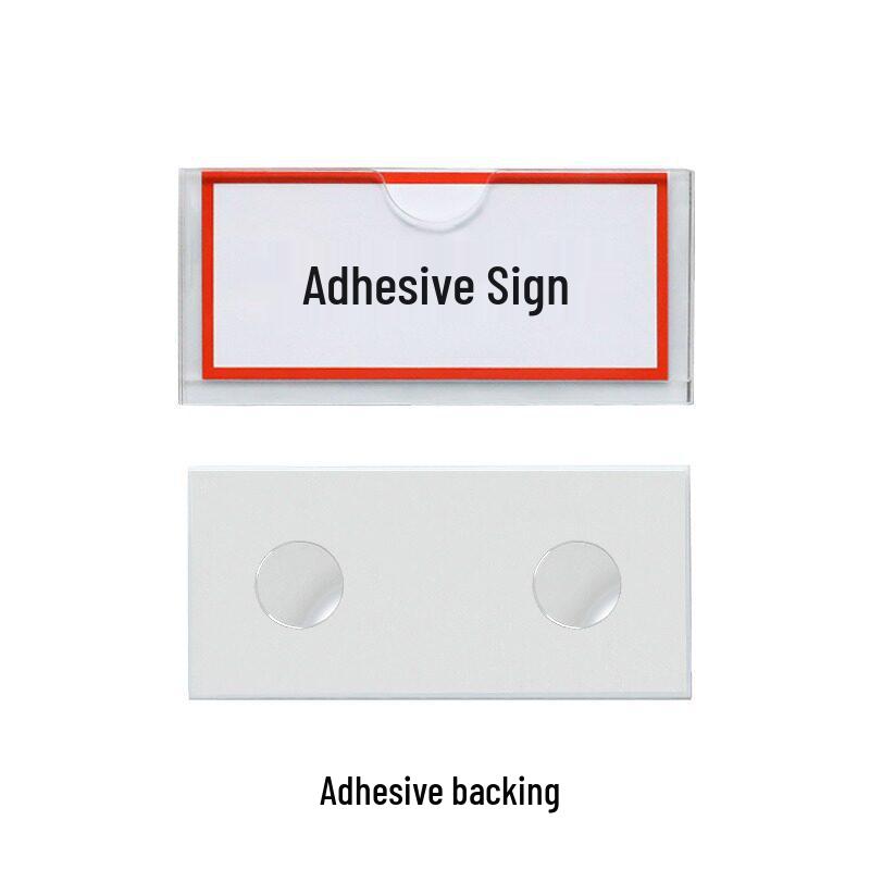 Acrylic Magnetic Transparent Label and ID Card Holder - A5 Size