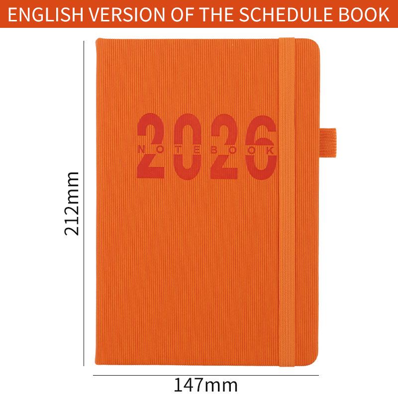 2026 Cross-Border Daily Planner: 365-Day Journal & Time Management Notebook