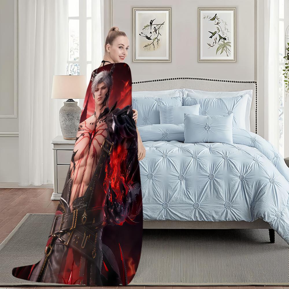 Game Love and Deepspace Sylus Warm Soft Plush Nap Blankets Sofa for Living Room Office Bedroom Home Travel Kid Birthday Gifts