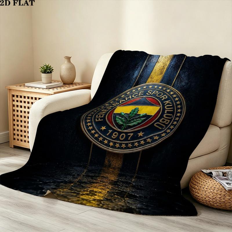 Fenerbahe Sk Print Flannel Blanket, High Quality Comfortable for All Seasons, Home Decor, Warmth and Comfort, Perfect for Christmas Gifts