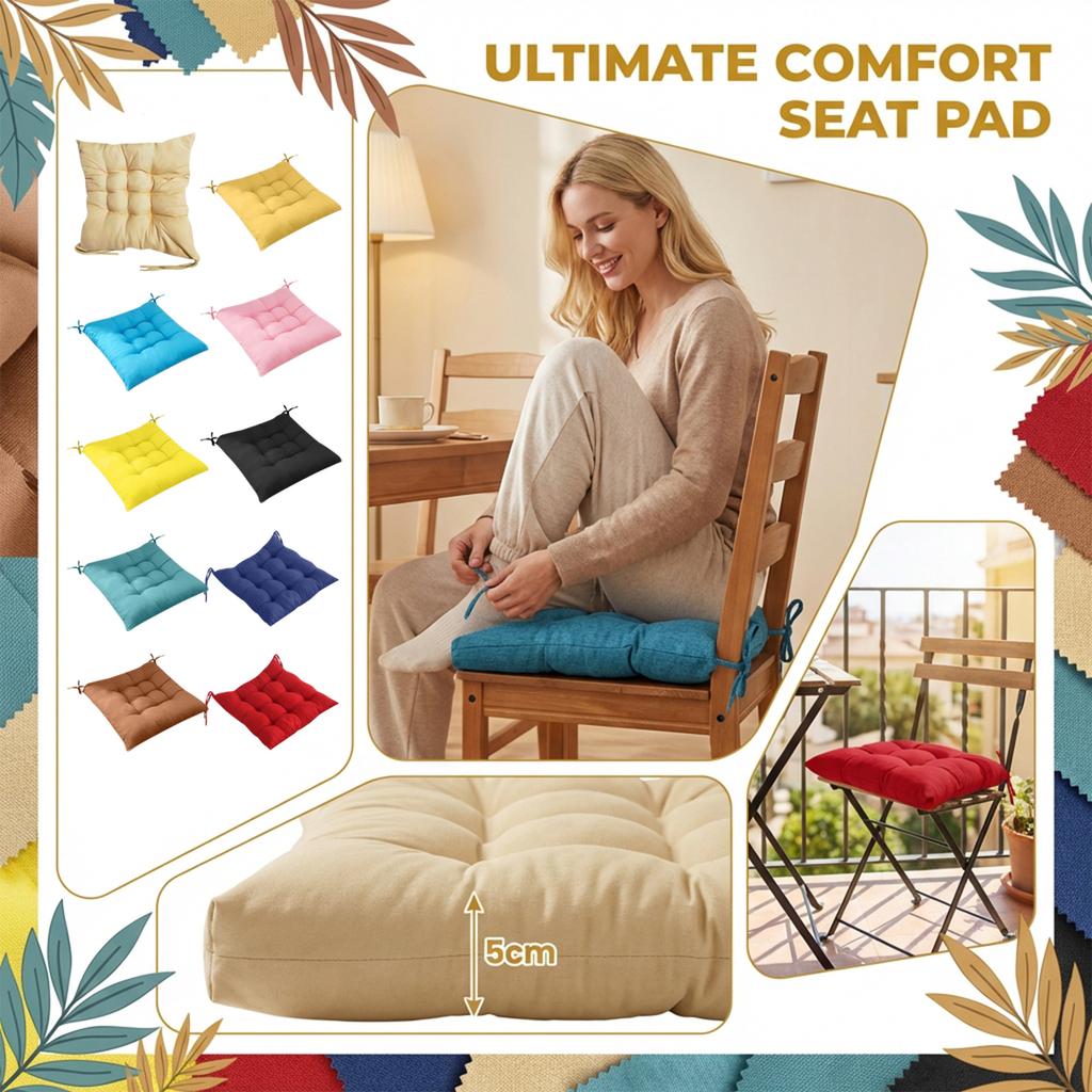 Color Seat Cushions, Brushed And Thickened Dining Chair Cushions, Computer Chair Cushions