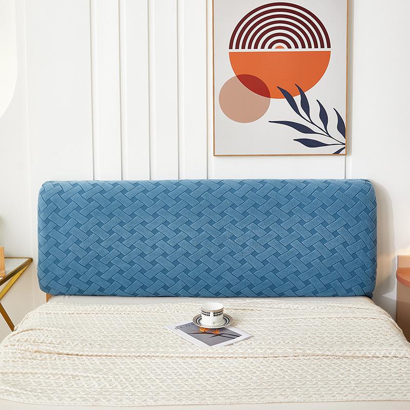 Headboard Cover Full Queen Cal King Stretch Soft Bed Headboard Slipcover Stretch Solid Color Dustproof Protector Cover Washable for  Bed Bedroom Decor