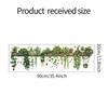 Green Plants Green Leaves Hanging Basket Wallpaper Bedroom Living Room Wall Beautify Decorative Wall Stickers