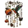 Carillon à vent fantôme suspendu Carillon à vent lumineux d'Halloween Ornement suspendu Intérieur Mur Porte