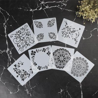 7Pcs Handwerk Scrapbooking Präge Vorlage Diy Wand Malerei Schichtung Schablonen