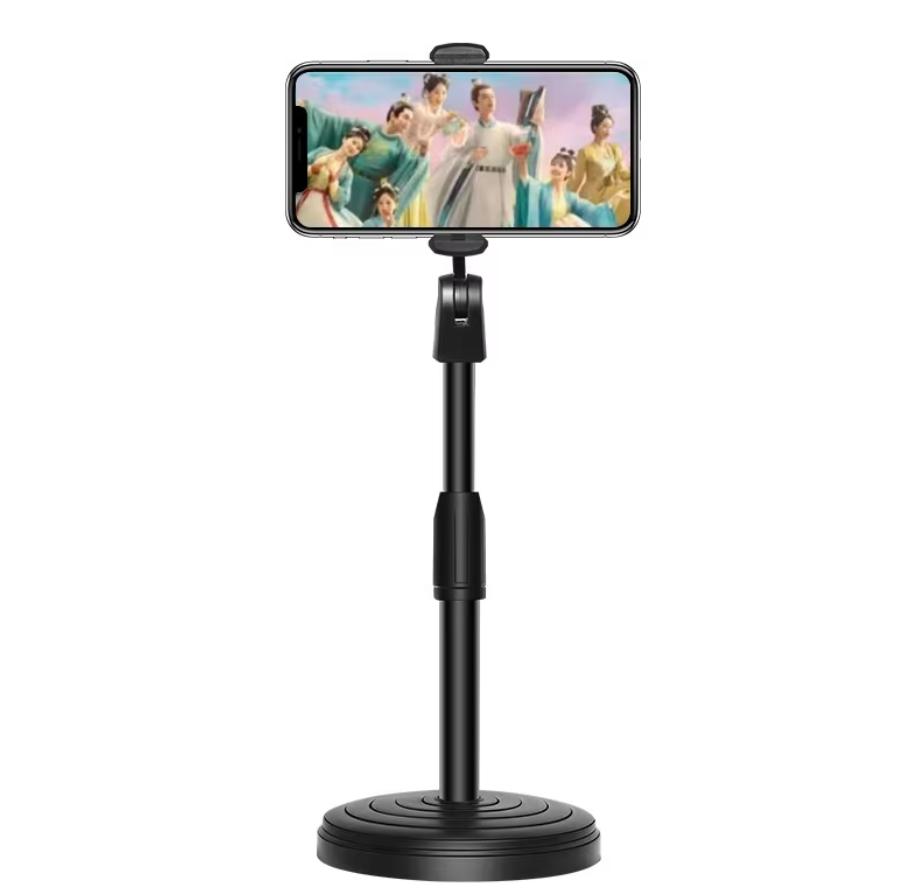 Multifunctional Mobile Phone Bracket Live Broadcast Bracket Adjustable Height Mobile Phone Telescopic Portable Bracket Live чёрный