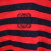 Loewe Made In Italy Old Border Pattern Long Sleeve T-shirt M Red Ron T Women Used