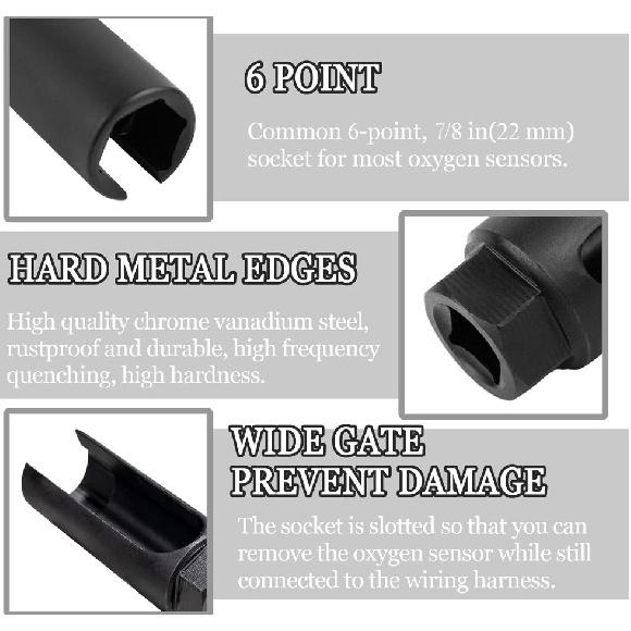 1/2" Drive Car Oxygen Sensor Socket Wrench Removal tallation Tool Universal*1 182401149462|