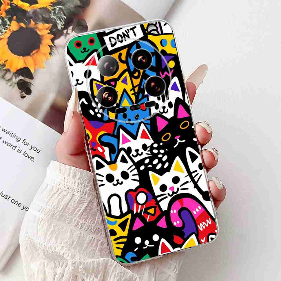 Case For Xiaomi 14 Ultra Butterfly Silicone Soft Phone Cover For Xiaomi Mi 14 Mi14 Ultra Shockproof Back Fundas Xiaomi 14Ultra