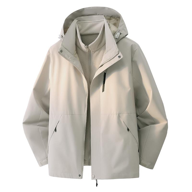 Windproof Waterproof Jacket Men's and Women's Three-proof Travel Mountaineering Suit