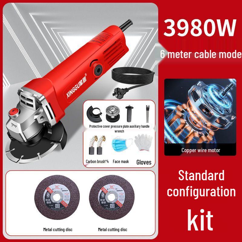 High-Power Multifunctional Angle Grinder and Polisher