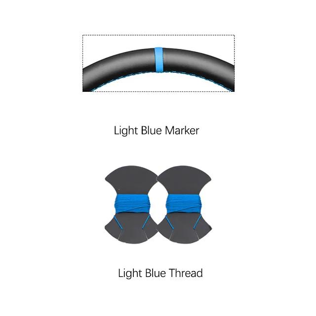 Black Faux Leather Car Steering Wheel Cover For Ford Mustang 2005 2006 2007 2008 20009 2010 2011 2012