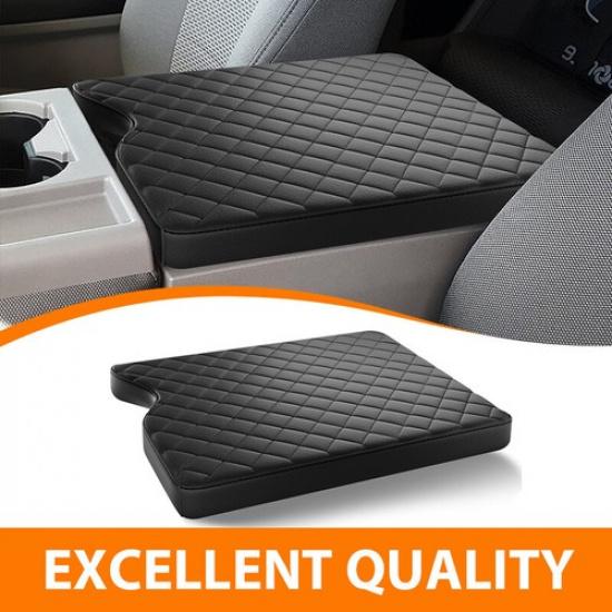 Center Console Jump Armrest Cover Microfiber Leather For 2015 To Ford F150