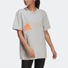adidas X Stella McCartney Collaborative Pure Letter Print Sports Casual Short Sleeve T-Shirt Women Tops Grey HB7404