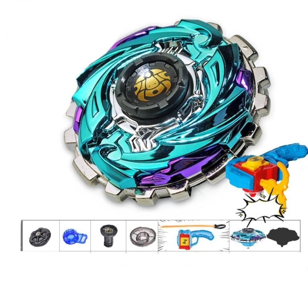 Con lanzador giroscopio juguetes de doble capa peonza juguetes al aire libre juguete giroscópico de metal niños niñas