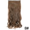 MERISIHAIR Women Fashion Long Straight Synthetic Fiber Hair Extensions 5 Clips Invisible Hairpiece for Daily Wear