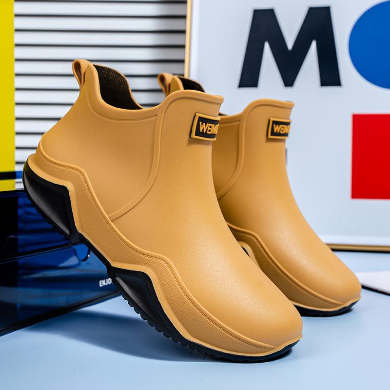Unisex Wasserdichte Kurze Regenstiefel 2024 - Rutschfest, Abriebfest für Angeln, Küche, Takeaway-Arbeit