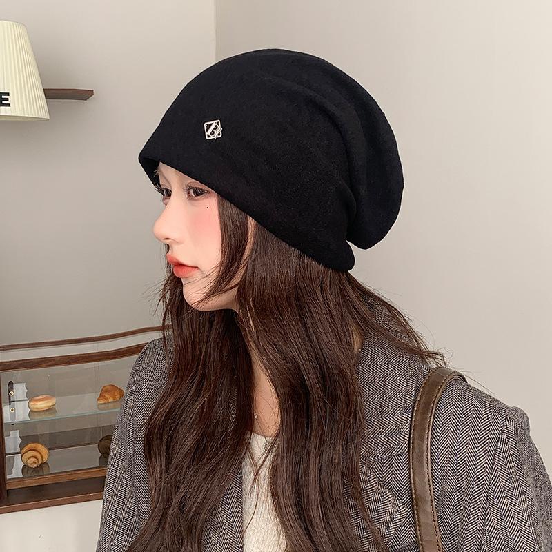Dui Dui Hat Autumn and Winter Loose Windproof Warm Ear Protection Big Head Circumference Small Face Small Breathable Confinement Hat
