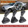 New Car Accsesories AT Gear Shift Knob With PU Leather Boot For Mercedes Benz C Class W203 W209 Leather Shifter Handball