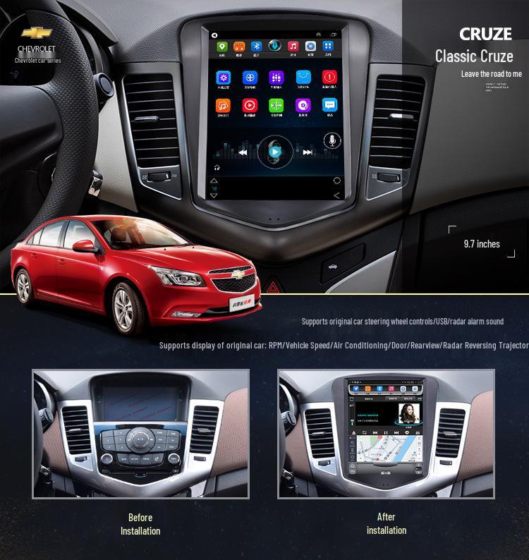 Buick Old Excelle Android Car Navigation & Reversing Image Smart Display