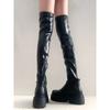 Sugar cube thin boots over the knee long boots women's 2025 new knight boots autumn and winter boots high boots thick sole increased