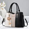 2026 New Color Blocking Splicing Shoulder Bag