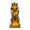 Lion with Crowned Statue Resin Table Decoration Ornament 14.5cm for Home and Office Decoration Unique