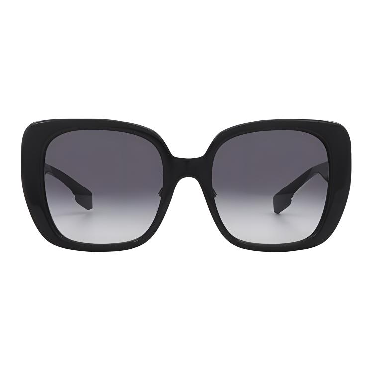 Burberry Temple Check Plastic Butterfly Sunglasses Women's Black