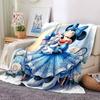 1pc Happy Minnie Blanket Lightweight Flannel Throw for Sofa Bed Travel Camping Livingroom Office Couch Chair