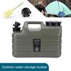 3 Gallon Water Container No Leakage Water Storage Tank with Spigot Water Storage Carrier for Camping Hiking Emergency