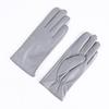 Women's Colored Sheepskin Fingerless Riding Gloves - Warm Fleece Lined for Autumn/Winter