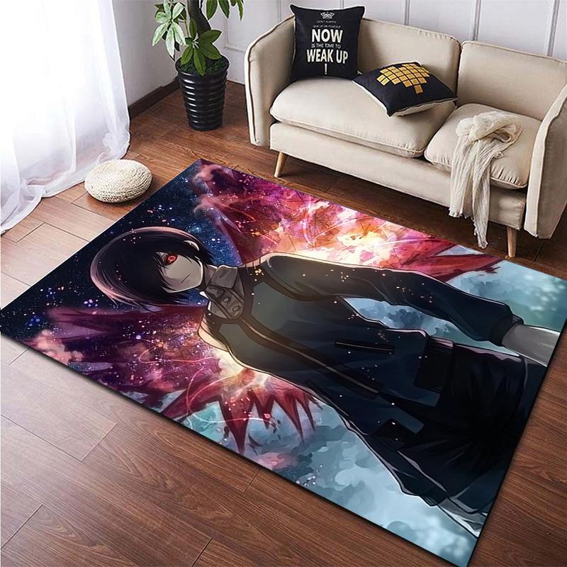 Benutzerdefinierter Tokyo Ghoul-Teppich. Dekorationsteppiche für Erwachsenen- und Kinderzimmer für Wohnzimmer-Heimdekorationszubehör