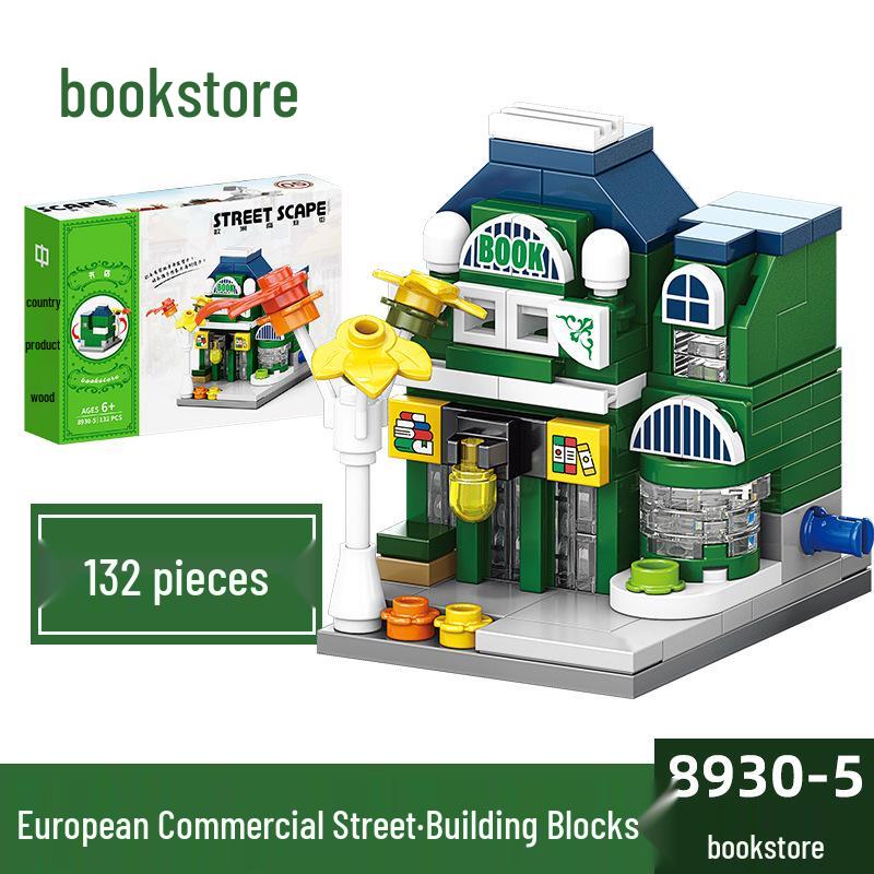 2025 Street Scene Lego-Compatible Architecture Model: Educational Assembly Toy for Kids and Boys