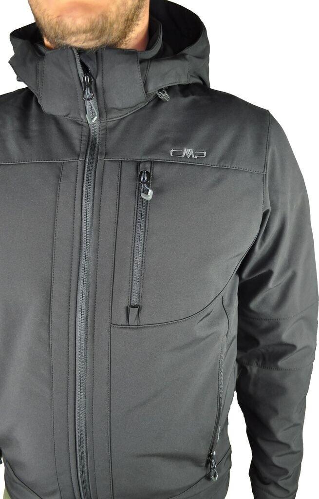 Куртка CMP мужская софтшелл с отстегивающимся капюшоном (3A01787N) nero