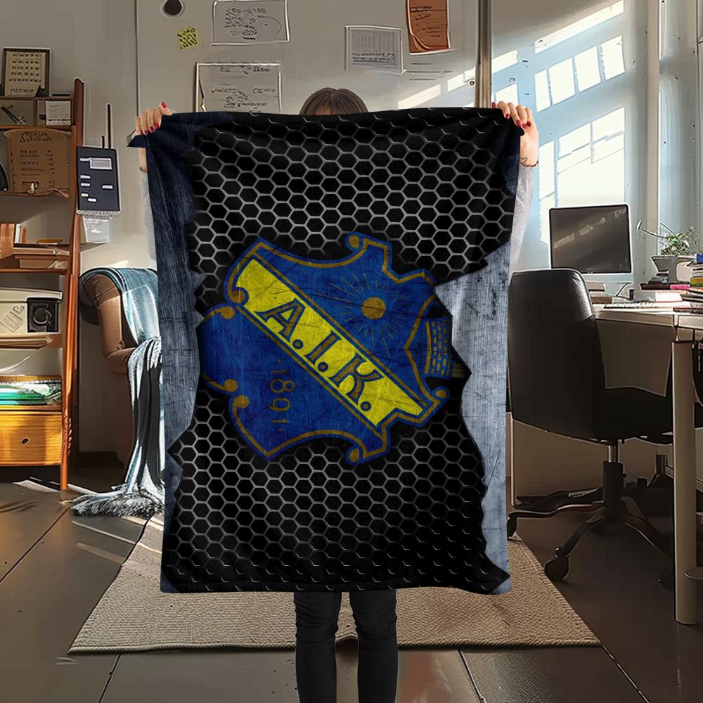 FootBall Club LOGO Print Flannel Blanket,High quality Comfortable for All Seasons,Home Decor,Warmth and Comfort,Perfect for Christmas Gifts