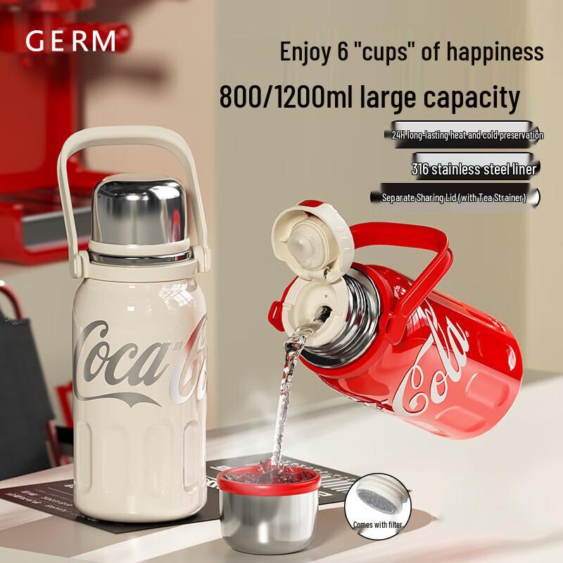 Germ Coca-Cola Stainless Steel Sports Water Bottle