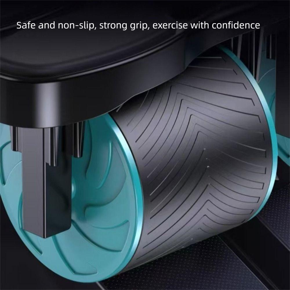 4 Wheels 6 In 1 Exercise Wheels Automatic Rebound Exercise Roller Upgrades Workout Wheel Home Gym